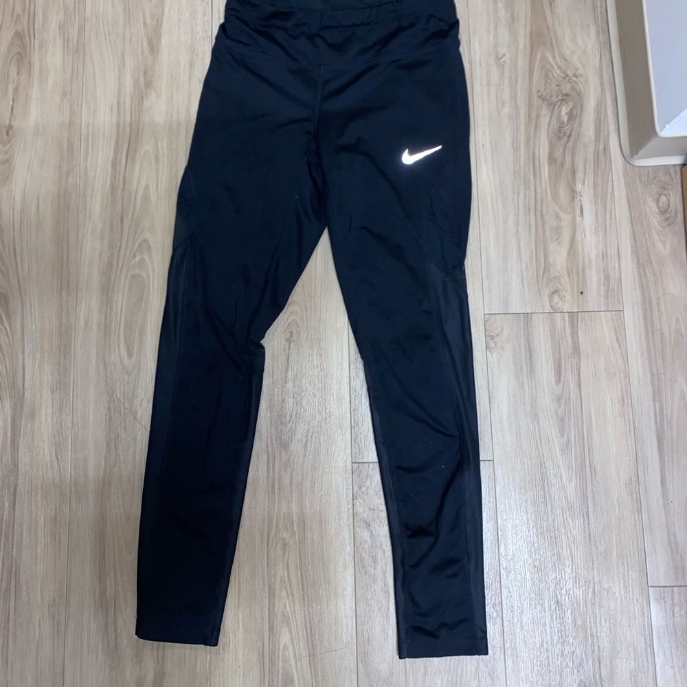 black nike mesh leggings